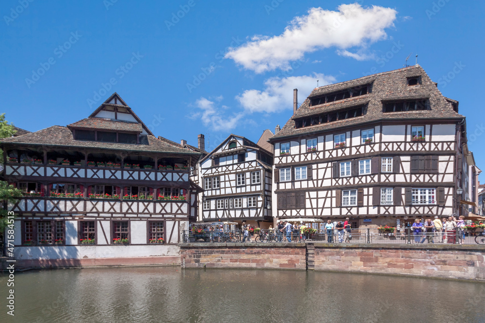 Naklejka premium La Petite France, Maison des Tanneurs, Gerberhaus, Straßburg