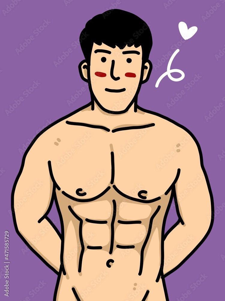 cute man cartoon on purple background cute man cartoon on purple background