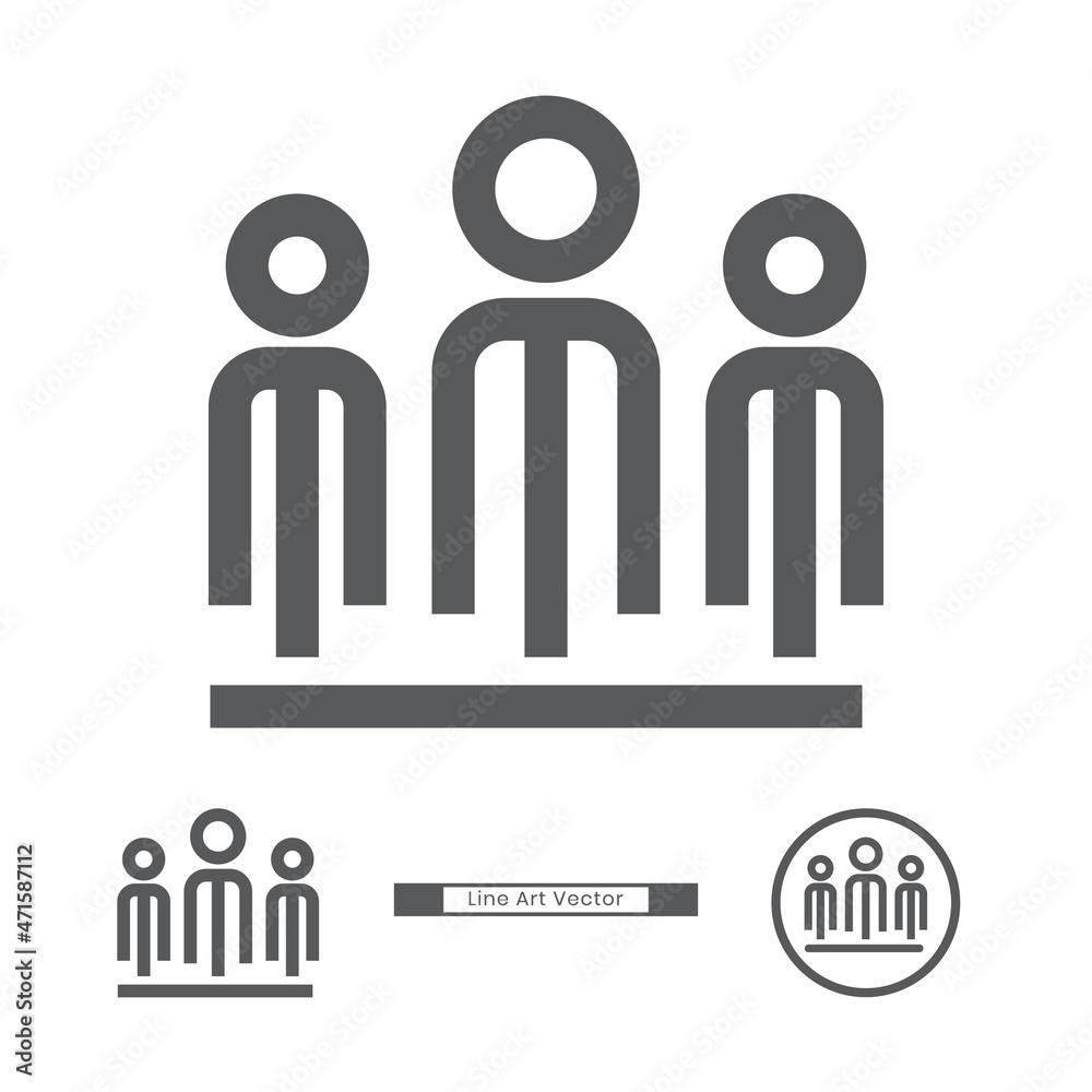Business people team icon Business people team icon
