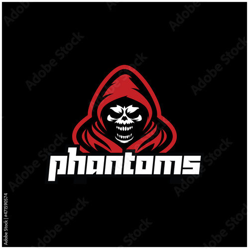 mascot logo e sport phantom hoodie red,angel of death