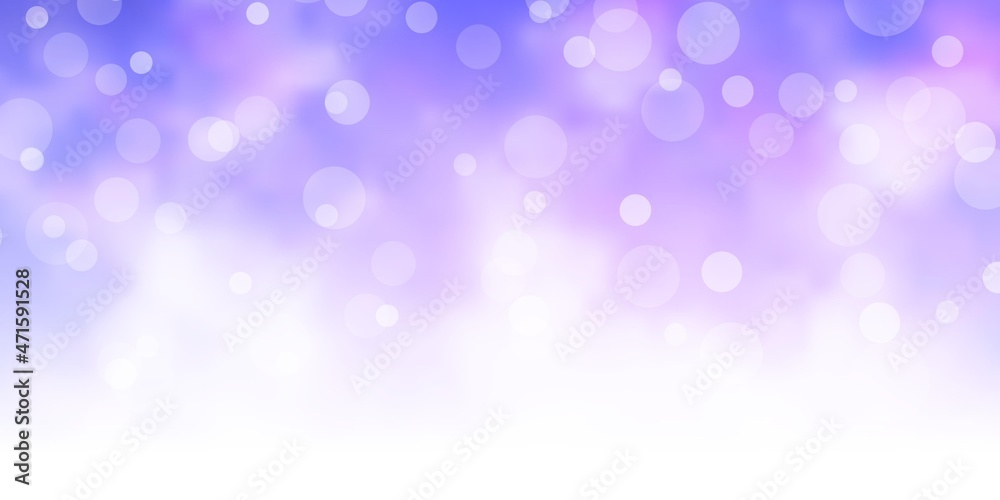 Light Purple vector pattern with circles. Light Purple vector pattern with circles.