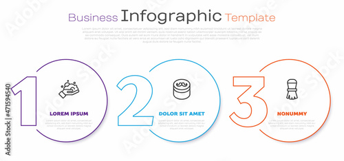 Set line Shaving foam on hand, Gel or wax for hair styling and brush. Business infographic template. Vector