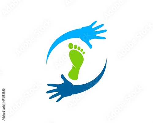 Circular hand care with foot care inside