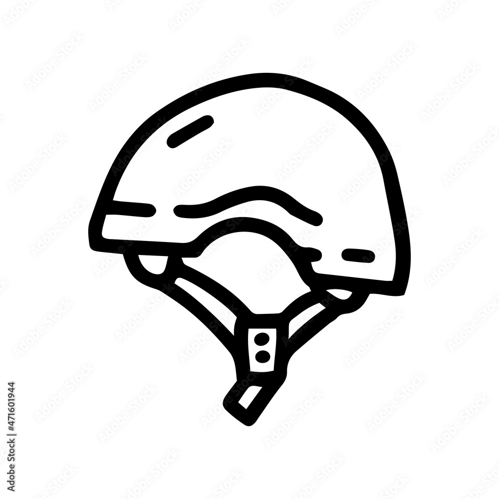 rock climbing helmet line vector doodle simple icon rock climbing helmet line vector doodle simple icon