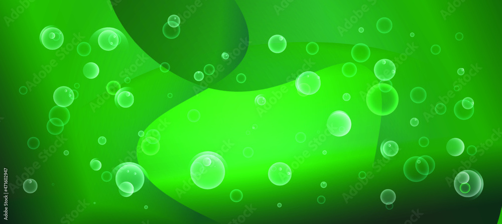This is bubble green background and vector picture