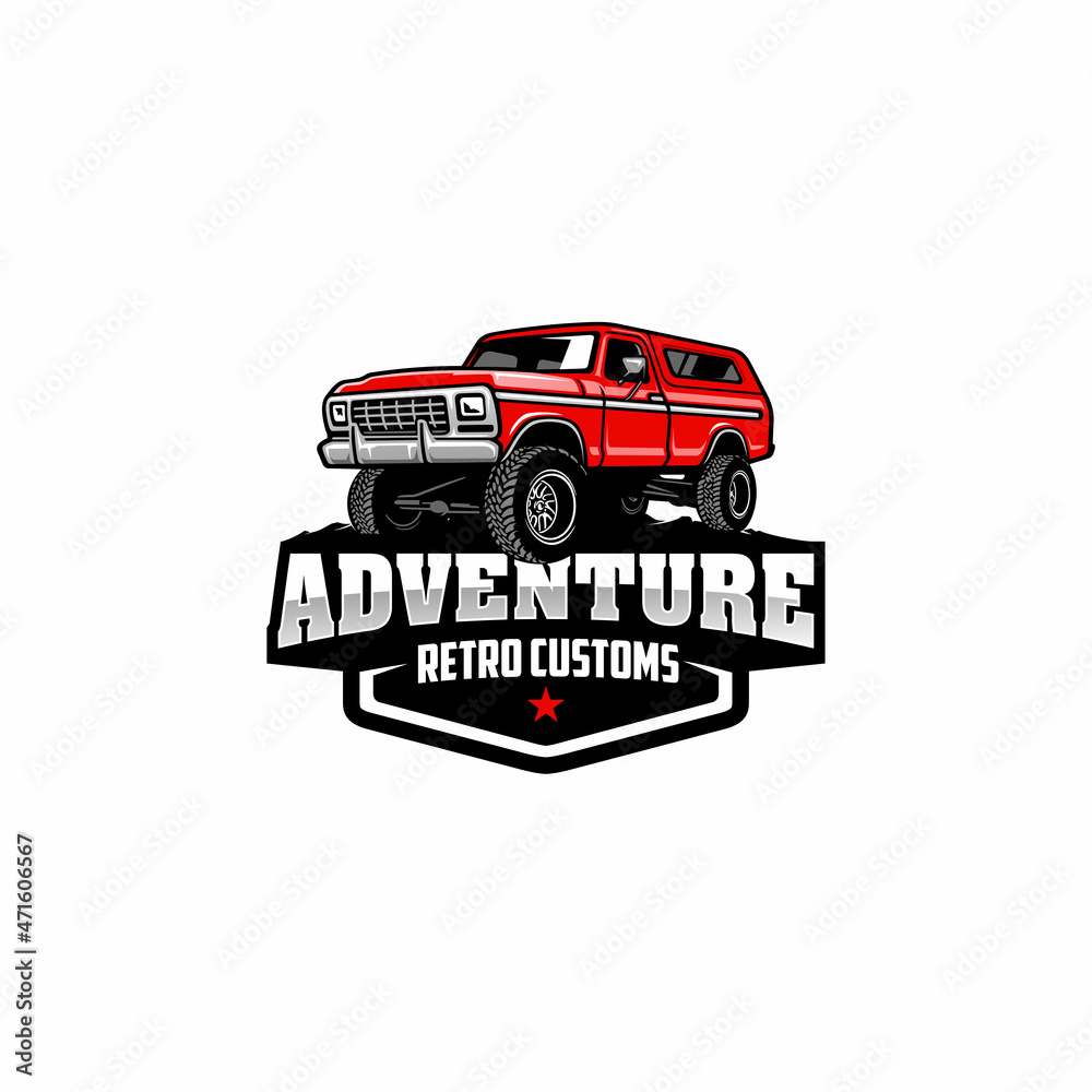 american adventure car, suv logo vector