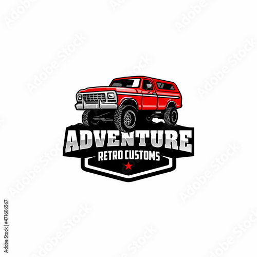 american adventure car, suv logo vector