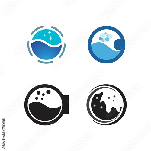Laundry logo vector
