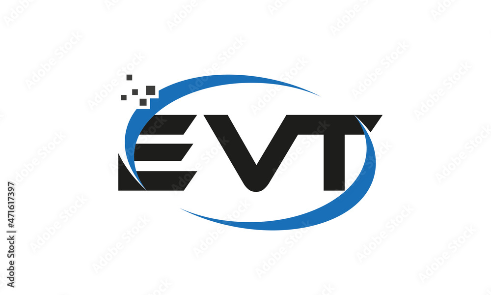 dots or points letter EVT technology logo designs concept vector Template Element dots or points letter EVT technology logo designs concept vector Template Element