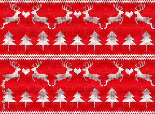 merry Christmas seamless knitting patterns   