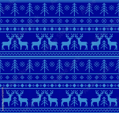 Christmas  seamless knitting patterns 