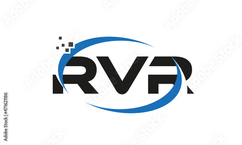 dots or points letter RVR technology logo designs concept vector Template Element	 photo