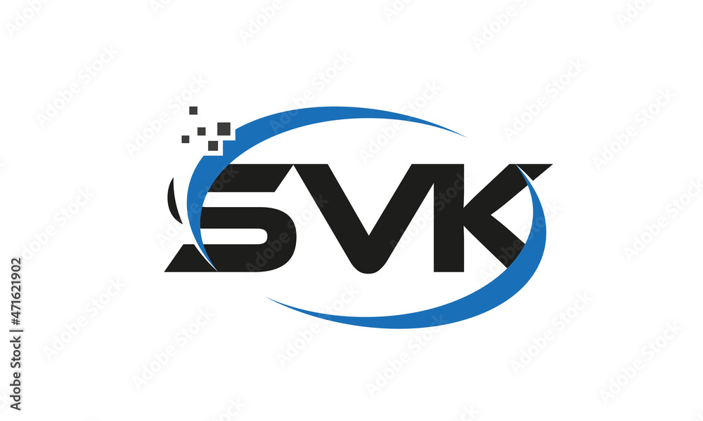 dots or points letter SVK technology logo designs concept vector Template Element dots or points letter SVK technology logo designs concept vector Template Element