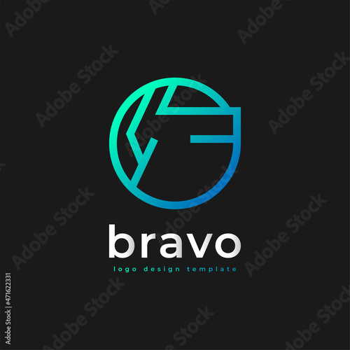 Free Download Modern and Abstract Letter B Logo Design in Blue and Green Gradient - GFXLoad
