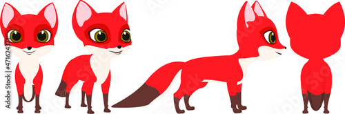 Fox turnaround for animations and designs