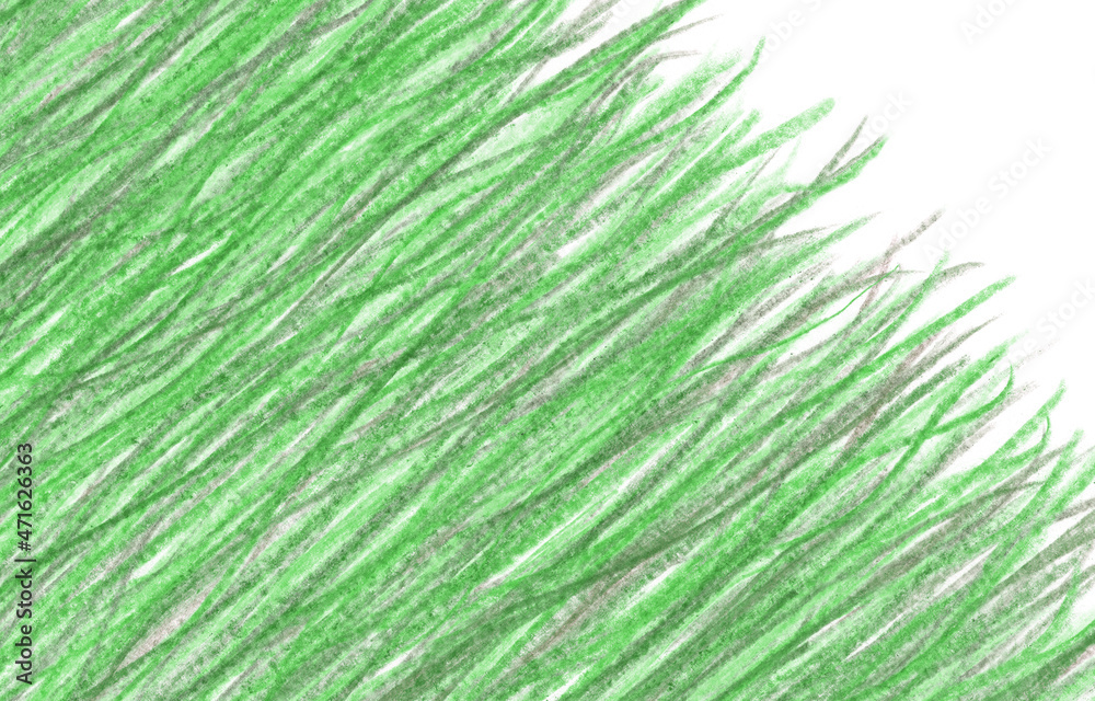 The texture of the hatching with a green pencil. Painted background. The texture of the hatching with a green pencil. Painted background.
