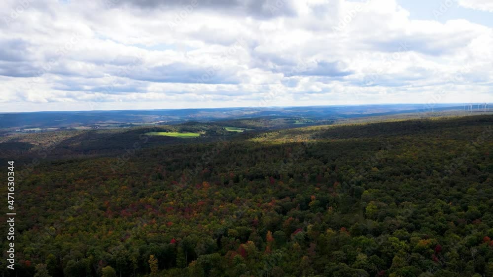 view of the mountains and fall autumn foliage view of the mountains and fall autumn foliage
