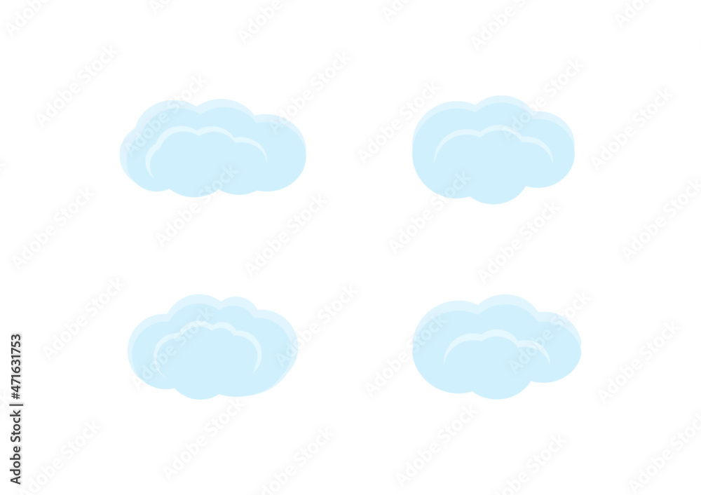 cloud vector isolated on white background ep182 cloud vector isolated on white background ep182