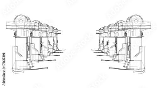 Friction screw press concept outline