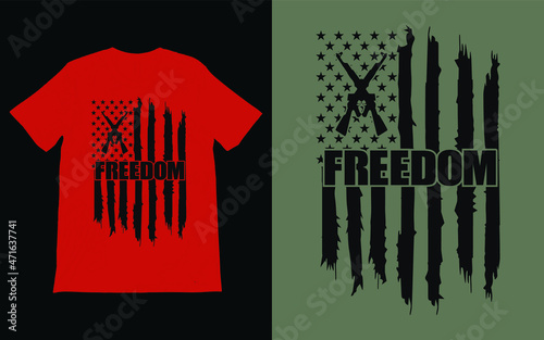 Freedom T-Shirt Vector Design, American Patriotic Tee, Freedom Justice, Human Rights, Freedom Fighter Tee.