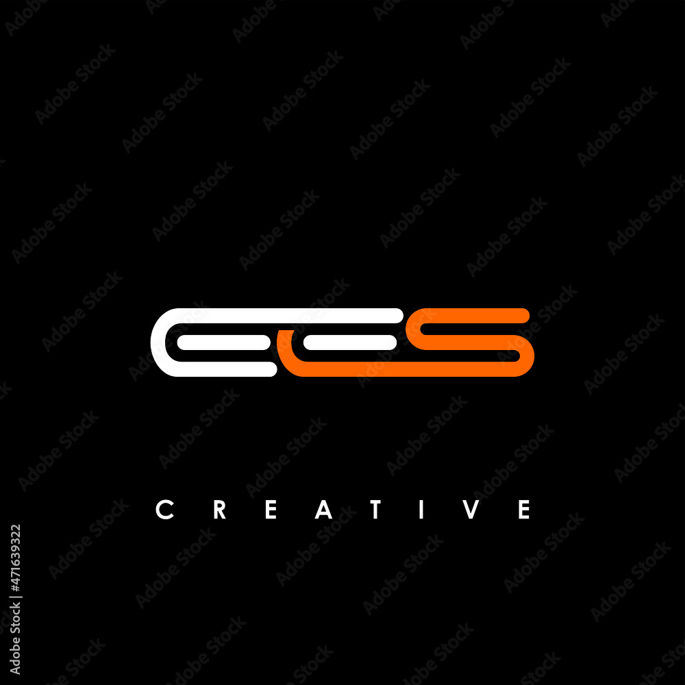 EES Letter Initial Logo Design Template Vector Illustration