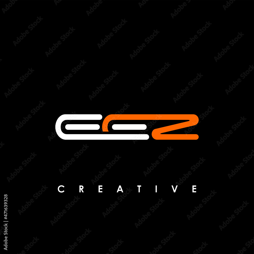EEZ Letter Initial Logo Design Template Vector Illustration