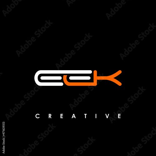 EEK Letter Initial Logo Design Template Vector Illustration photo