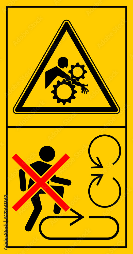 cmssn90 CombinationMachineSafetySignNew cmssn - mssn15mssn14v vertikal ...