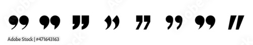Set of quotation marks, Vector illustration