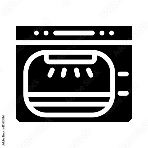 autoclave laboratory electronic equipment glyph icon vector. autoclave laboratory electronic equipment sign. isolated contour symbol black illustration