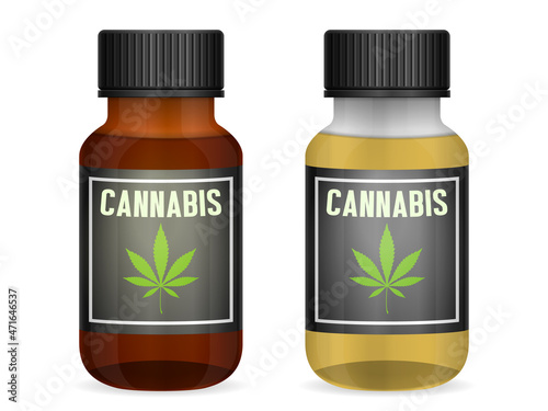 Medicinal cannabis bottle set
