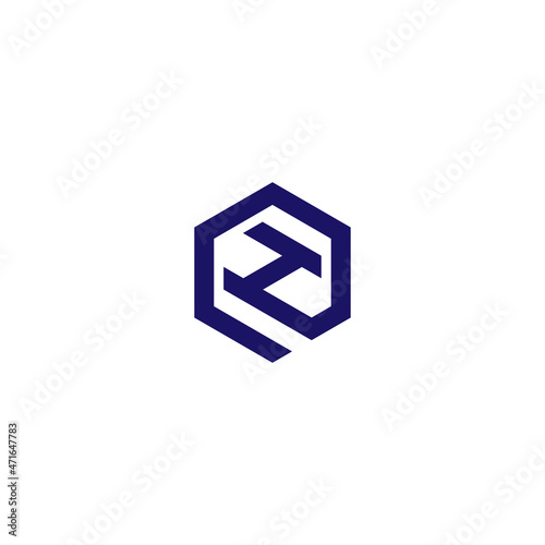 Letter H Hexagon Logo