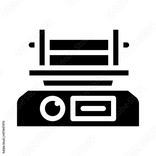 shaker laboratory device glyph icon vector. shaker laboratory device sign. isolated contour symbol black illustration