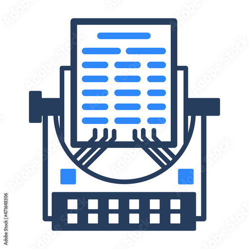 Content Typewriter  Isolated Vector icon which can easily modify or edit

