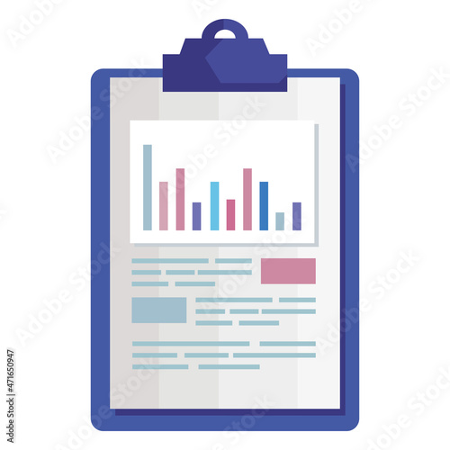 document with bar chart