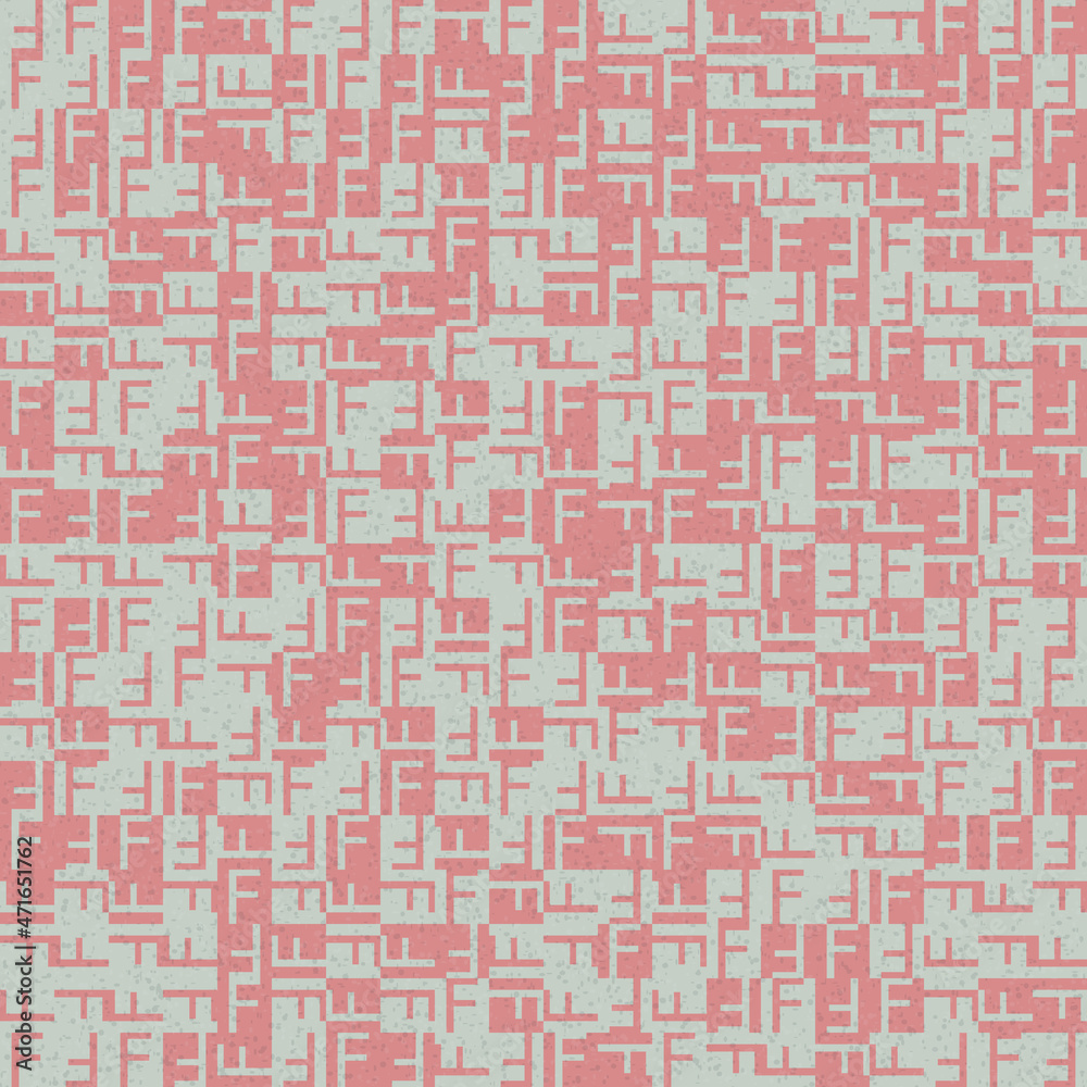 Fototapeta premium Abstract Geometric Pattern generative computational art illustration