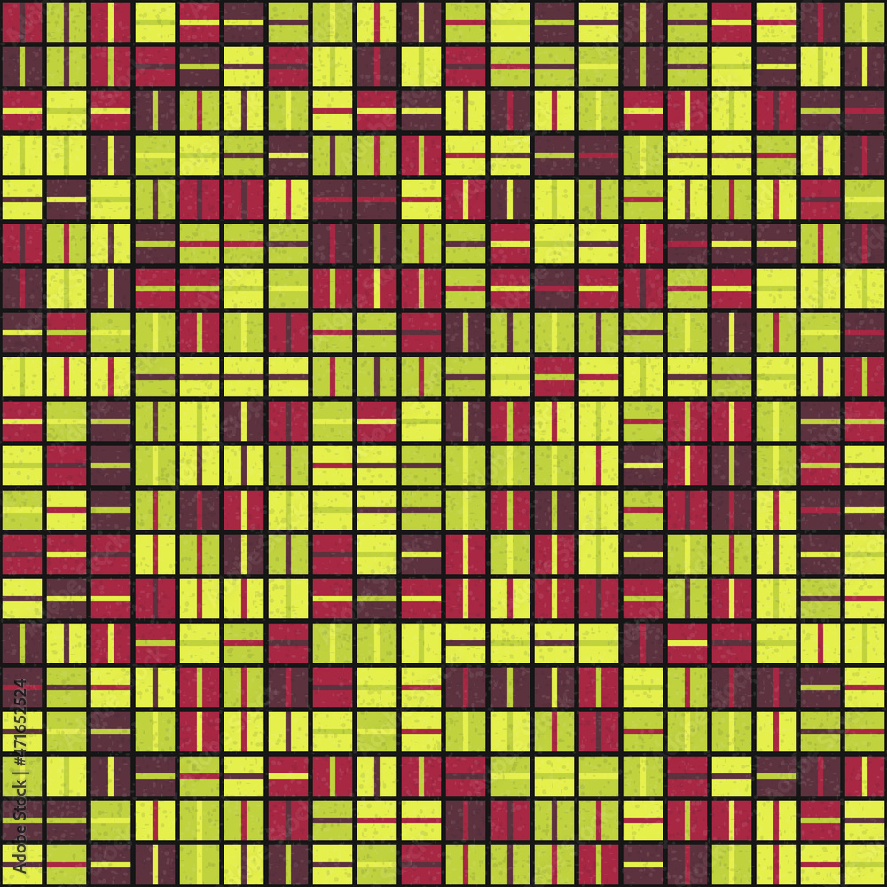 Fototapeta premium Abstract Geometric Pattern generative computational art illustration