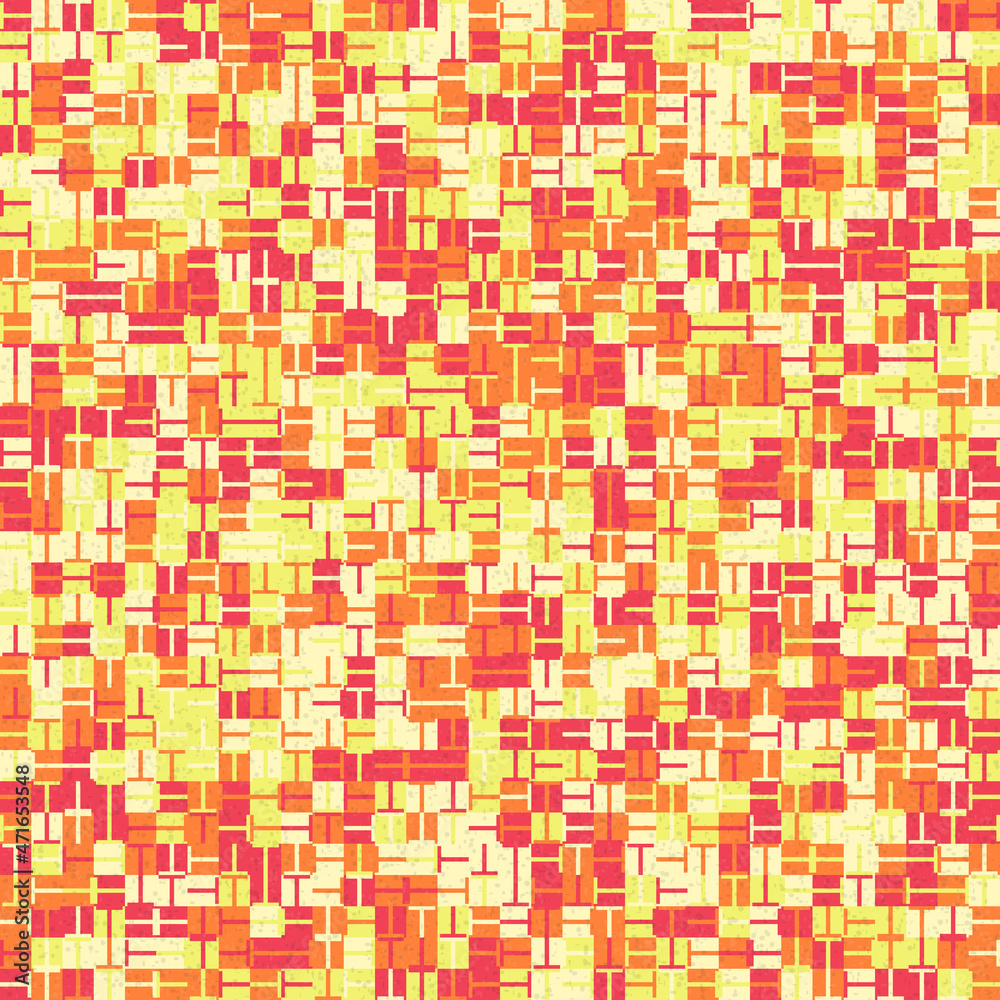 Fototapeta premium Abstract Geometric Pattern generative computational art illustration