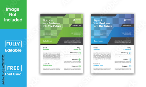 Corporate business flyer template design. digital marketing agency flyer, business marketing flyer set, digital marketing new flyer. flyer design set