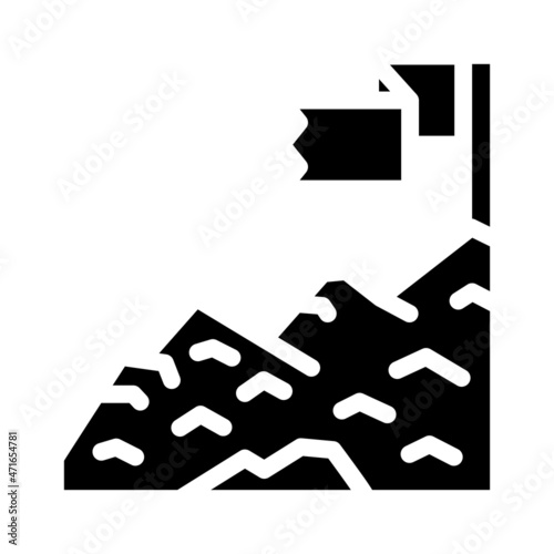 target business task glyph icon vector. target business task sign. isolated contour symbol black illustration