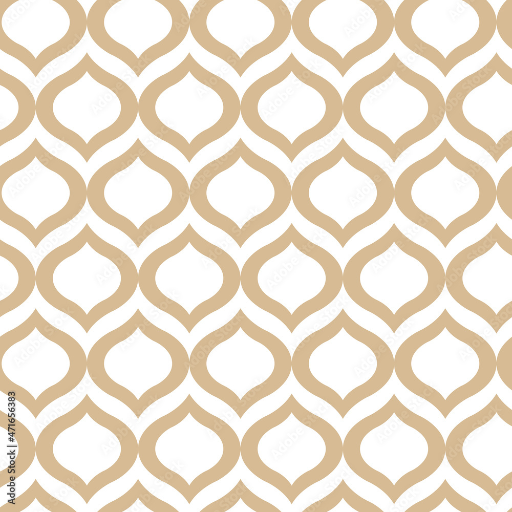 Abstract geometric gold pattern on a white background. Seamless linear illustrations in Arabic style. Stylish fractal texture. Abstract geometric gold pattern on a white background. Seamless linear illustrations in Arabic style. Stylish fractal texture.