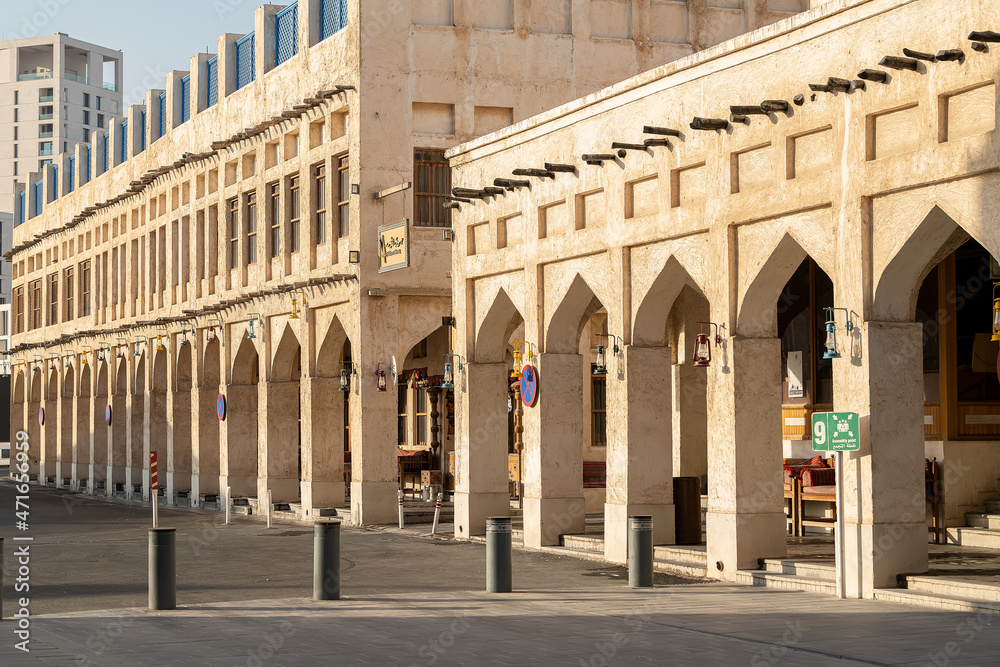 Souq Waqif is a souq in Doha, in the state of Qatar. The souq is known for selling traditional garments, spices, handicrafts, and souvenirs