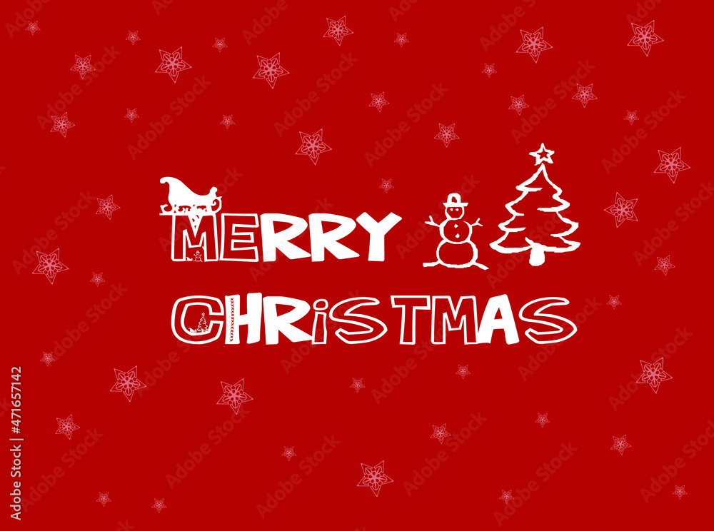 Merry Christmas and happy new year Xmas background with winter snowfall Vector Illustration
