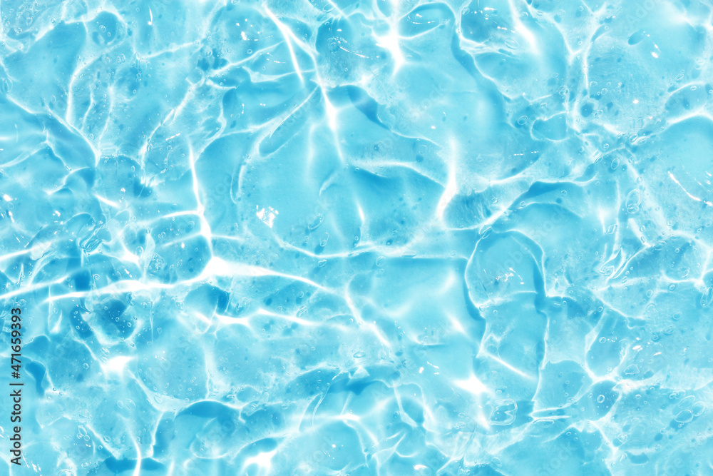Obraz premium 水 ジェル 波 ブルー テクスチャ 背景