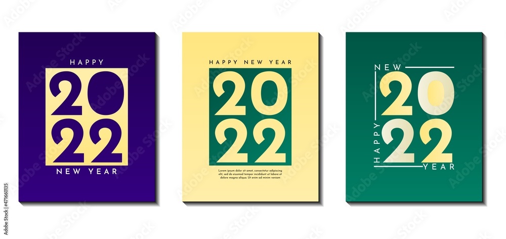 Creative concept set of new year 2022 background. Very suitable for posters, banners, covers, cards, social media posts, etc. Creative concept set of new year 2022 background. Very suitable for posters, banners, covers, cards, social media posts, etc.