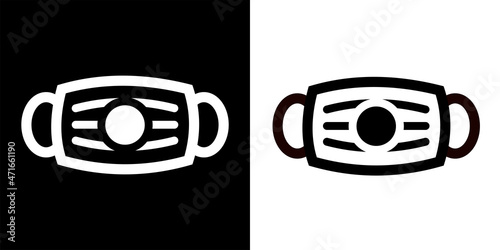 face mask icon design to protect covid 19