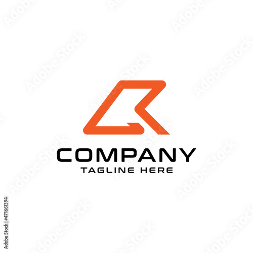 Abstract Letter AR minimalist logo for big brands