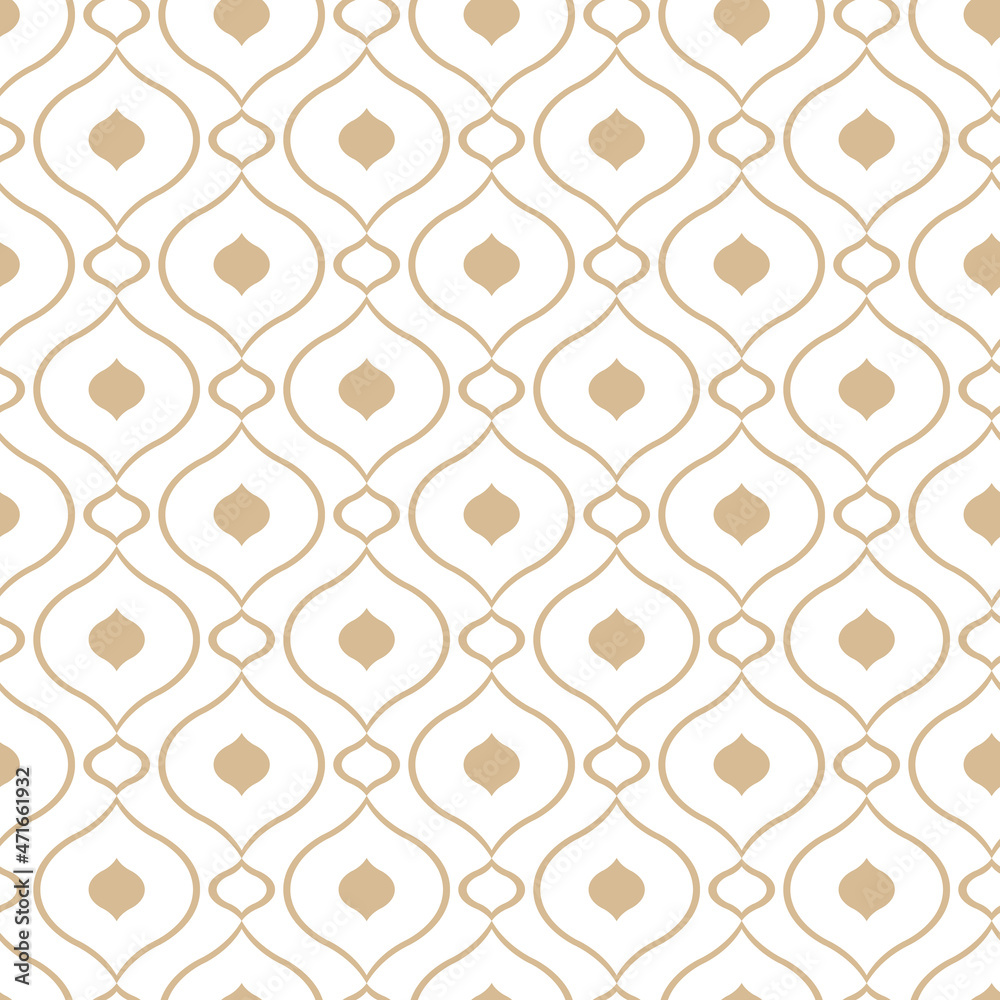 Abstract geometric pattern with the intersection of thin golden lines on a white background. Seamless linear pattern. Stylish fractal texture. Abstract geometric pattern with the intersection of thin golden lines on a white background. Seamless linear pattern. Stylish fractal texture.