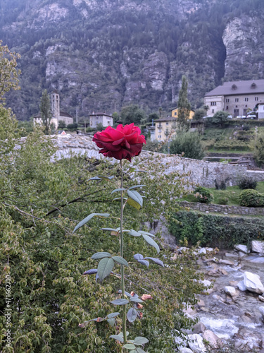 Giornico Town Swiss Alps photo