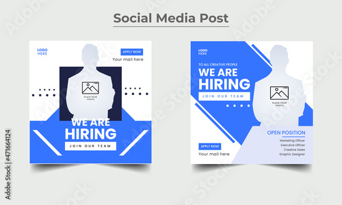 We Are Hiring Social Media Post Design Template